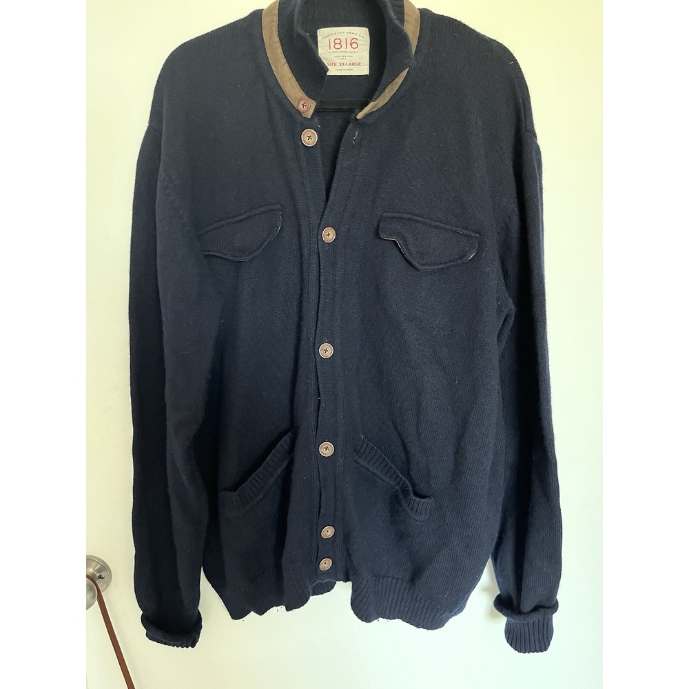 Remington Arms Co. 1816 Men's Wool Cardigan Hunt Hike Ducks Outerwear Size XXL